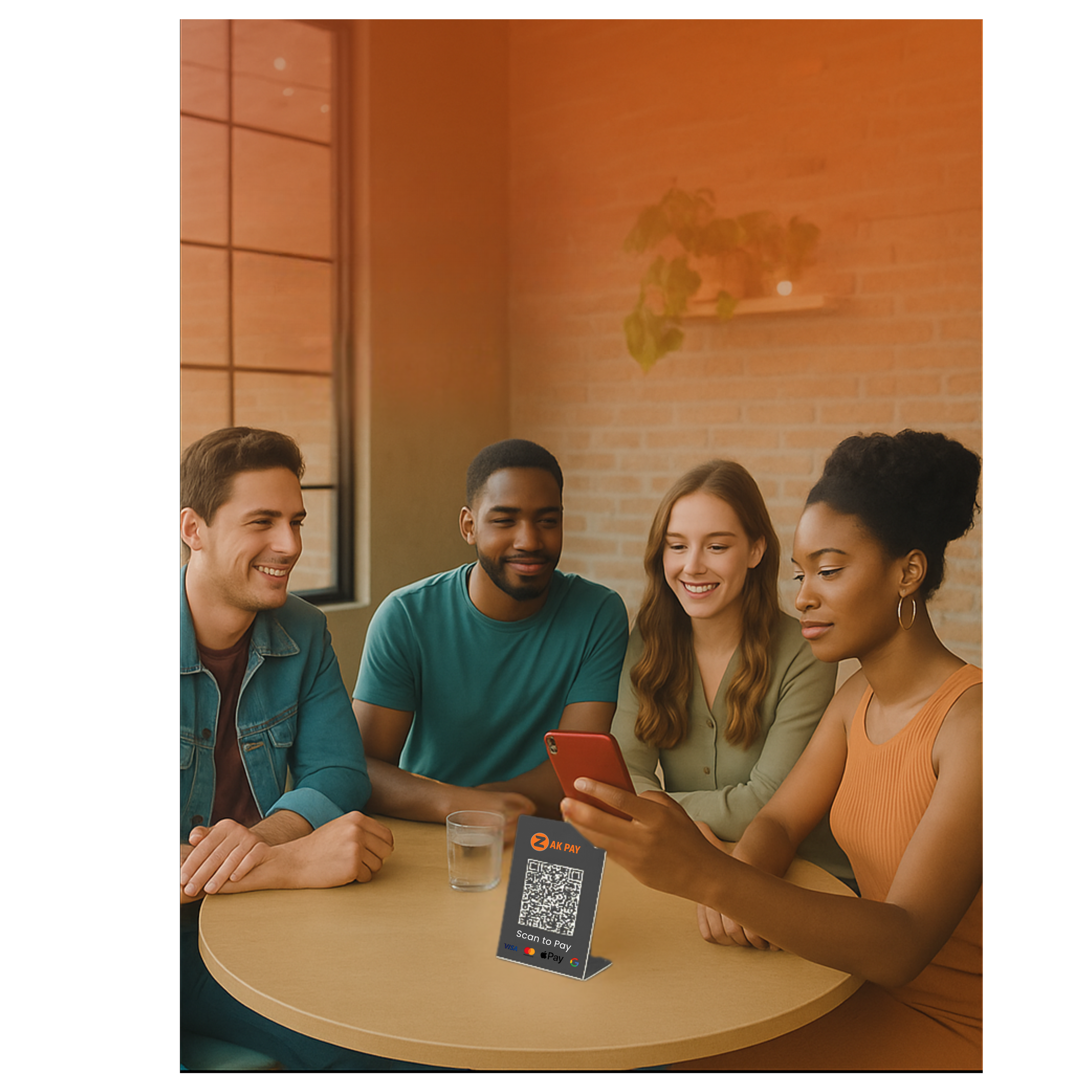 People using ZakPay QR payment